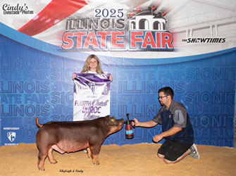 4TH OVERALL DIVISION 1 DUROC BARROW
2025 ILLINOIS STATE FAIR